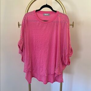 Inhabit Pink Studded Women's Top